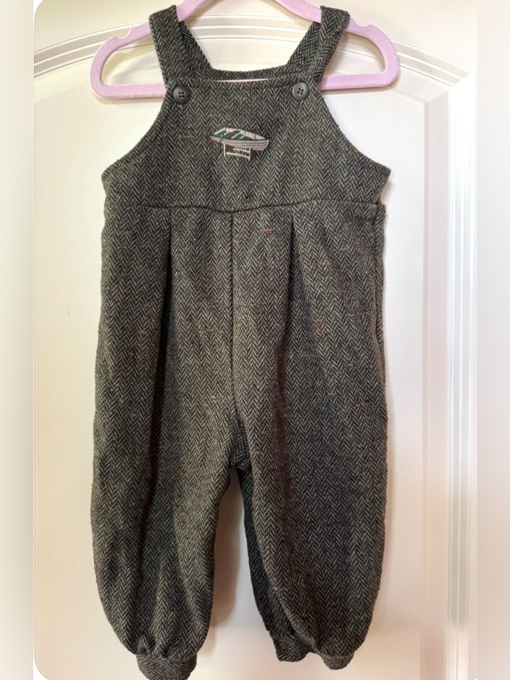 Hartstrings Baby 18 Months,Herringbone Toddler Overalls Boat,Outdoors,Luxury